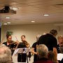 <p align="left">Sur le pont 8, c'est au tour des passagers d'avoir droit au concert de l'orchestre à cordes de Baie-Comeau. Un pur enchantement.